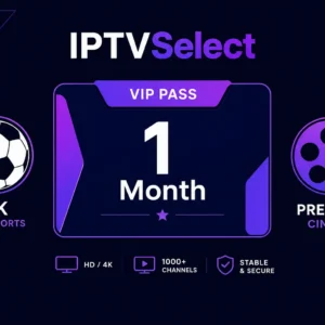 IPTV 1 month trial UK VIP pass for 4K sports and premium cinema.